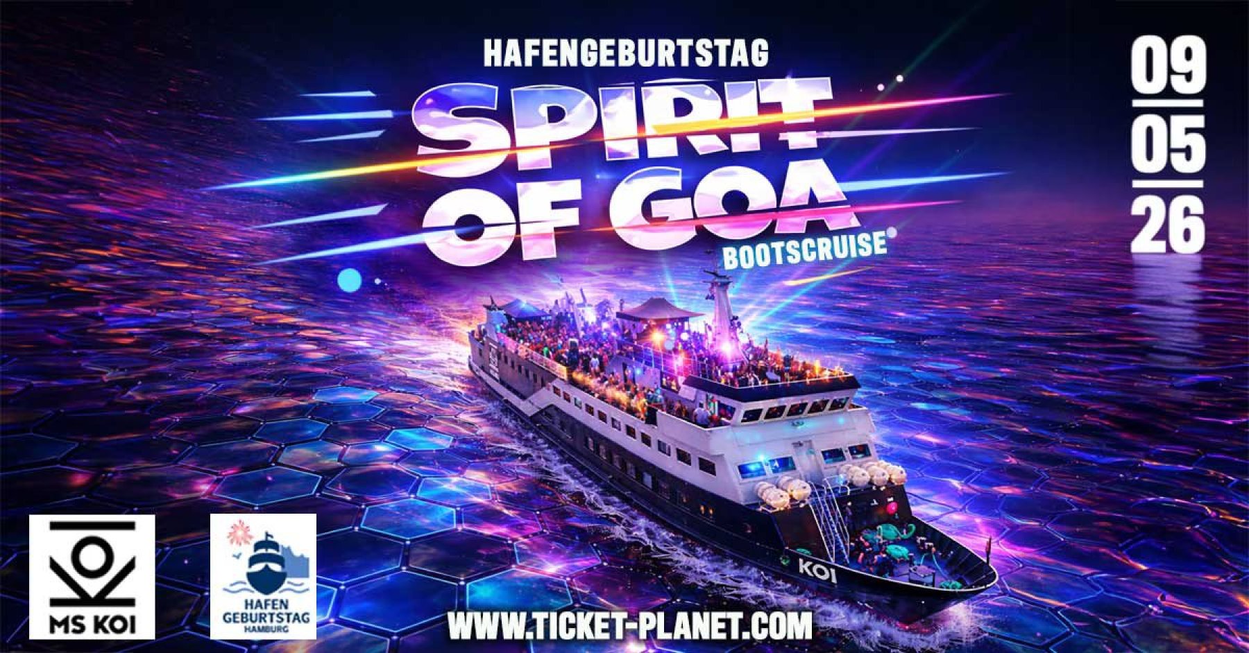 Sa, 09.05. // Spirit Of Goa Bootparty HAFENGEBURTSTAG SPECIAL